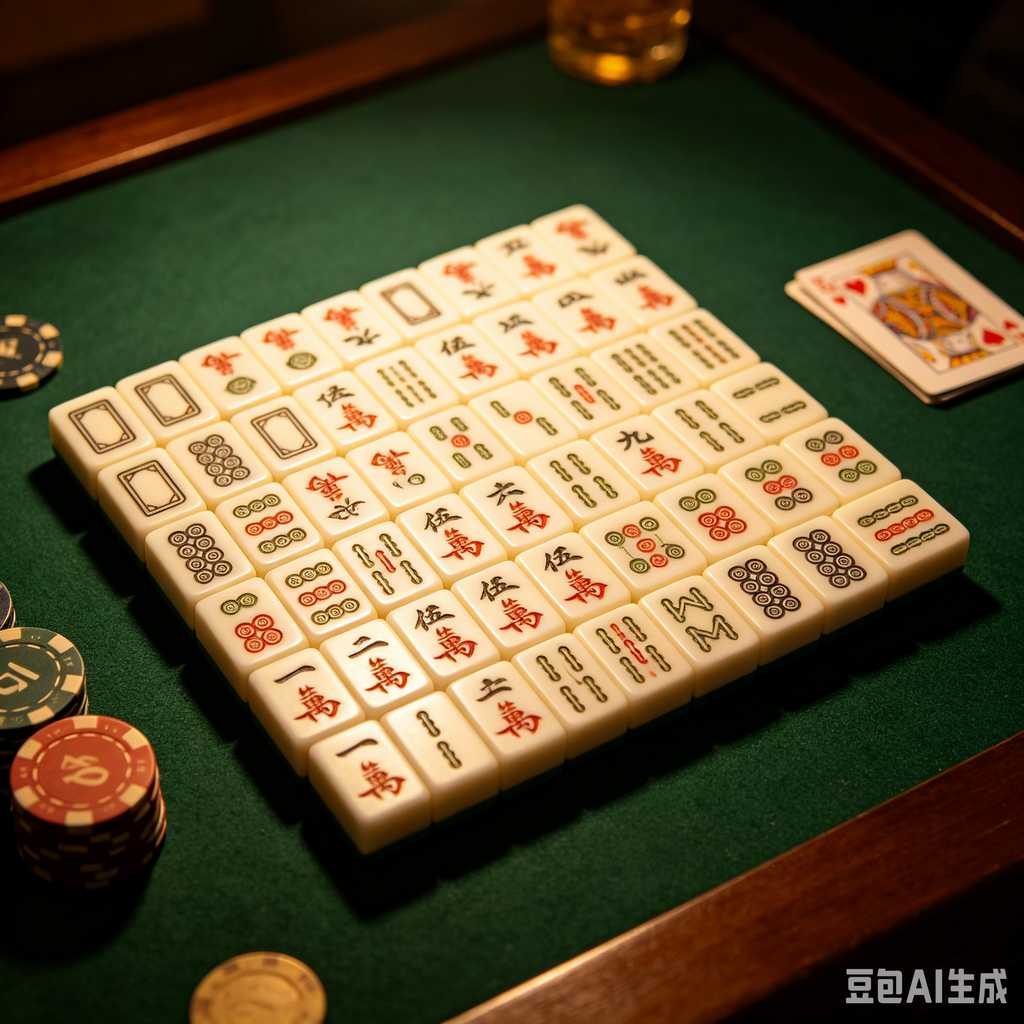 stable print mahjong set